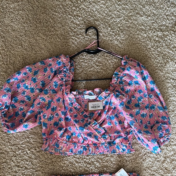 A6 - 314 Vestique two piece pink cinched set size large - Picture 8 of 13